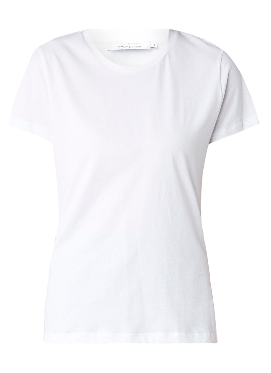 SAMSØE SAMSØE Solly T-shirt van katoen - voorkant 2 wit