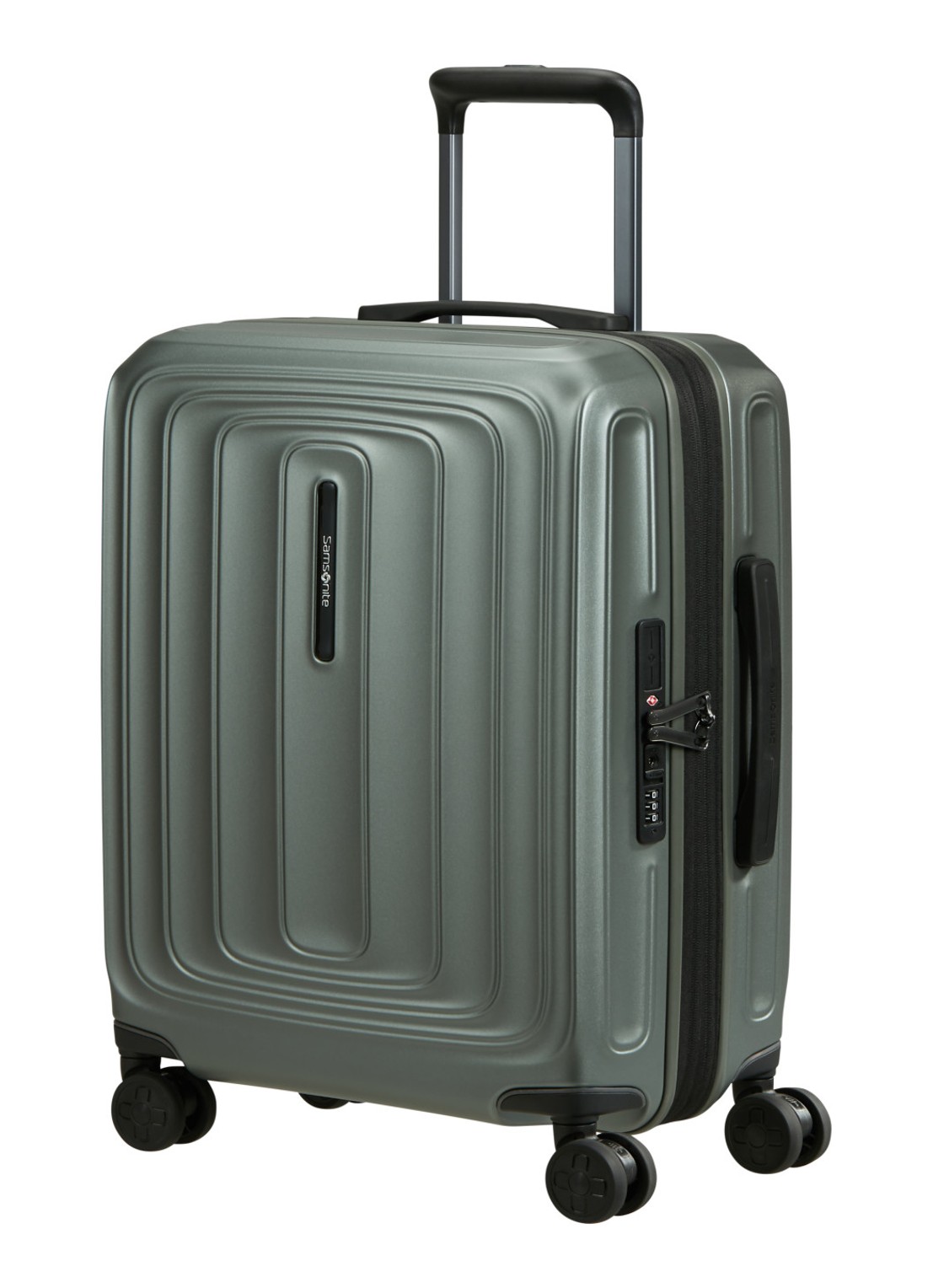 Samsonite 2Wander spinner 55 cm - voorkant 2 olijfgroen