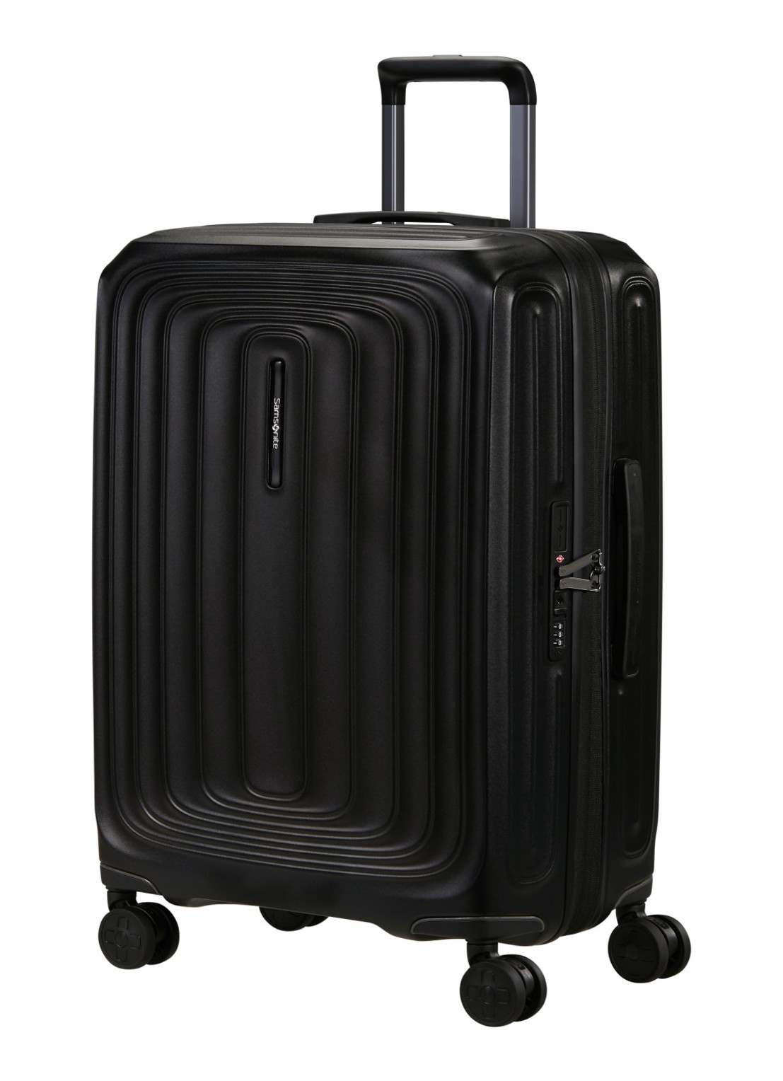Samsonite 2Wander vergrootbare spinner 69 cm - voorkant 4 zwart