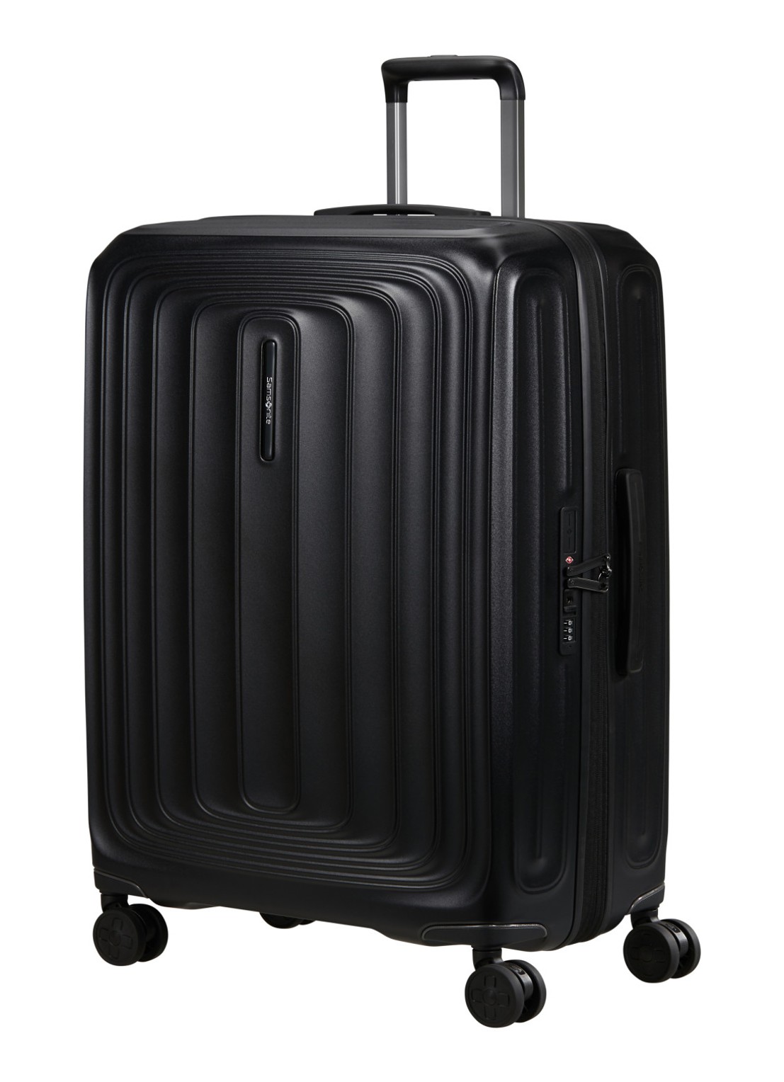 Samsonite 2Wander vergrootbare spinner 75 cm - voorkant 2 zwart