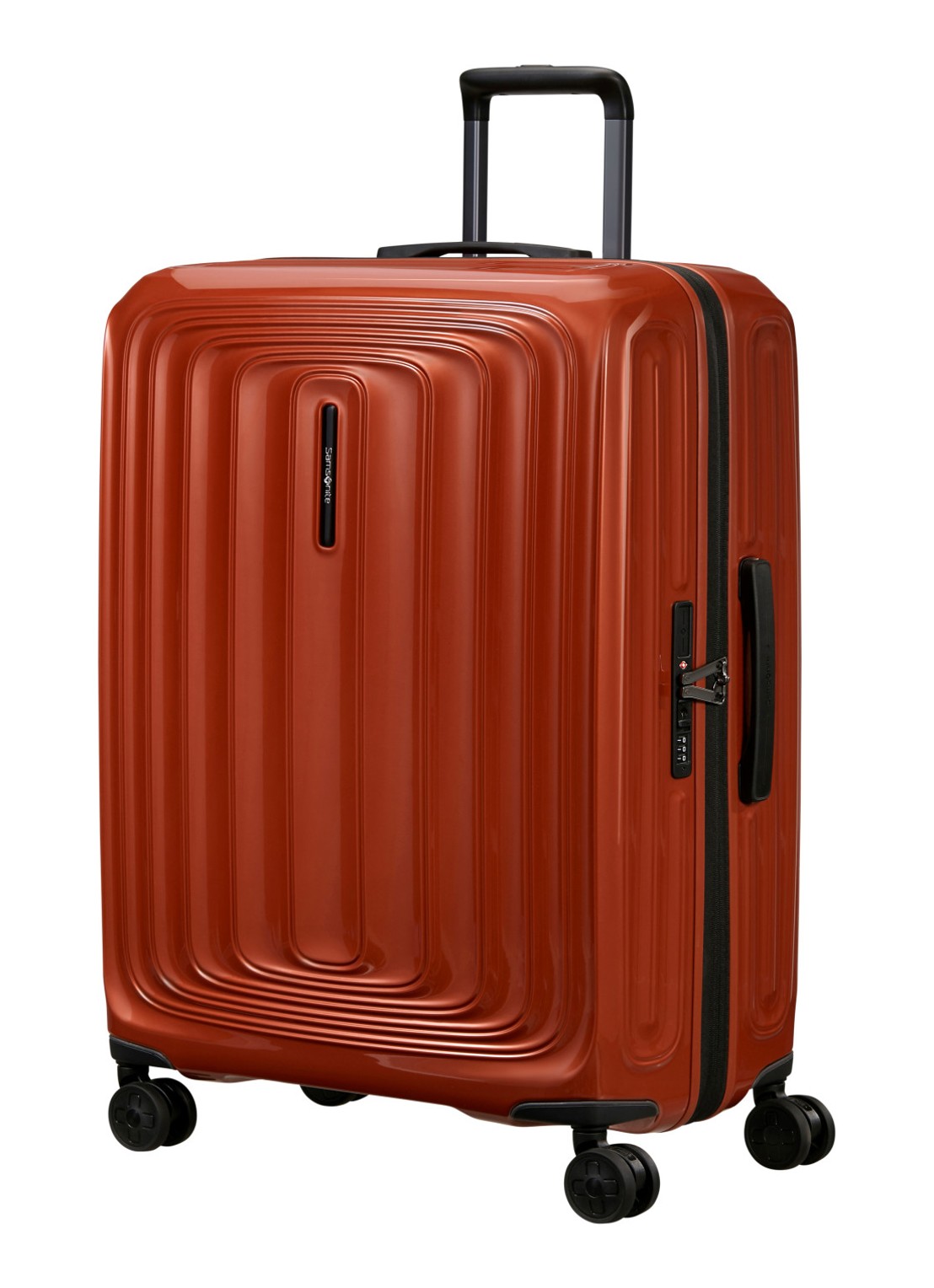 Samsonite 2Wander vergrootbare spinner 75 cm - voorkant 3 roodbruin