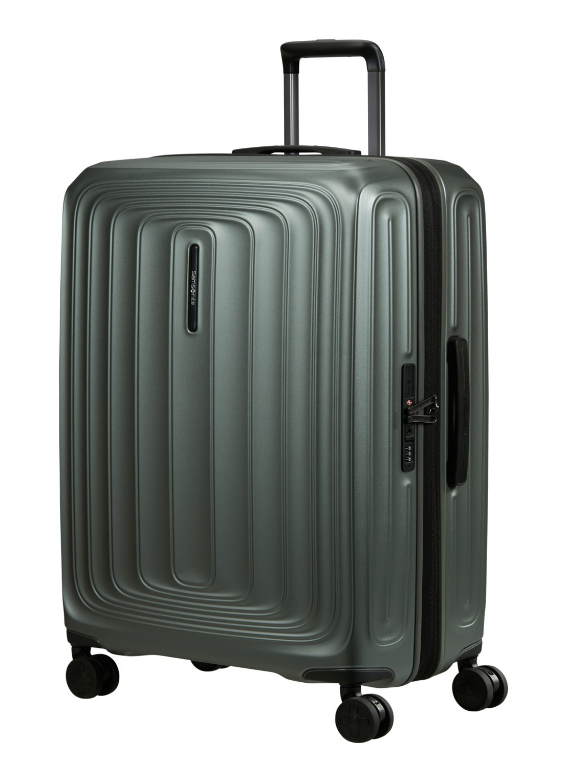 Samsonite 2Wander vergrootbare spinner 75 cm - voorkant 3 olijfgroen