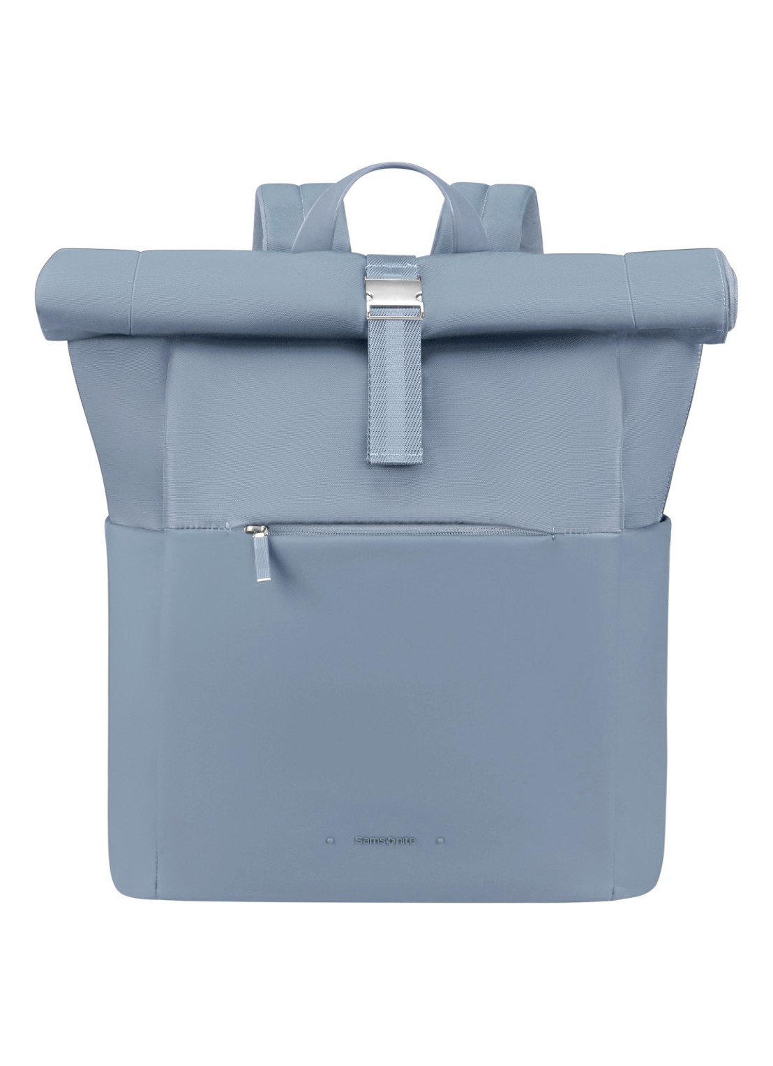 Samsonite 4Pack rolltop rugzak met 15,6 inch laptopvak - voorkant 3 blauwgrijs
