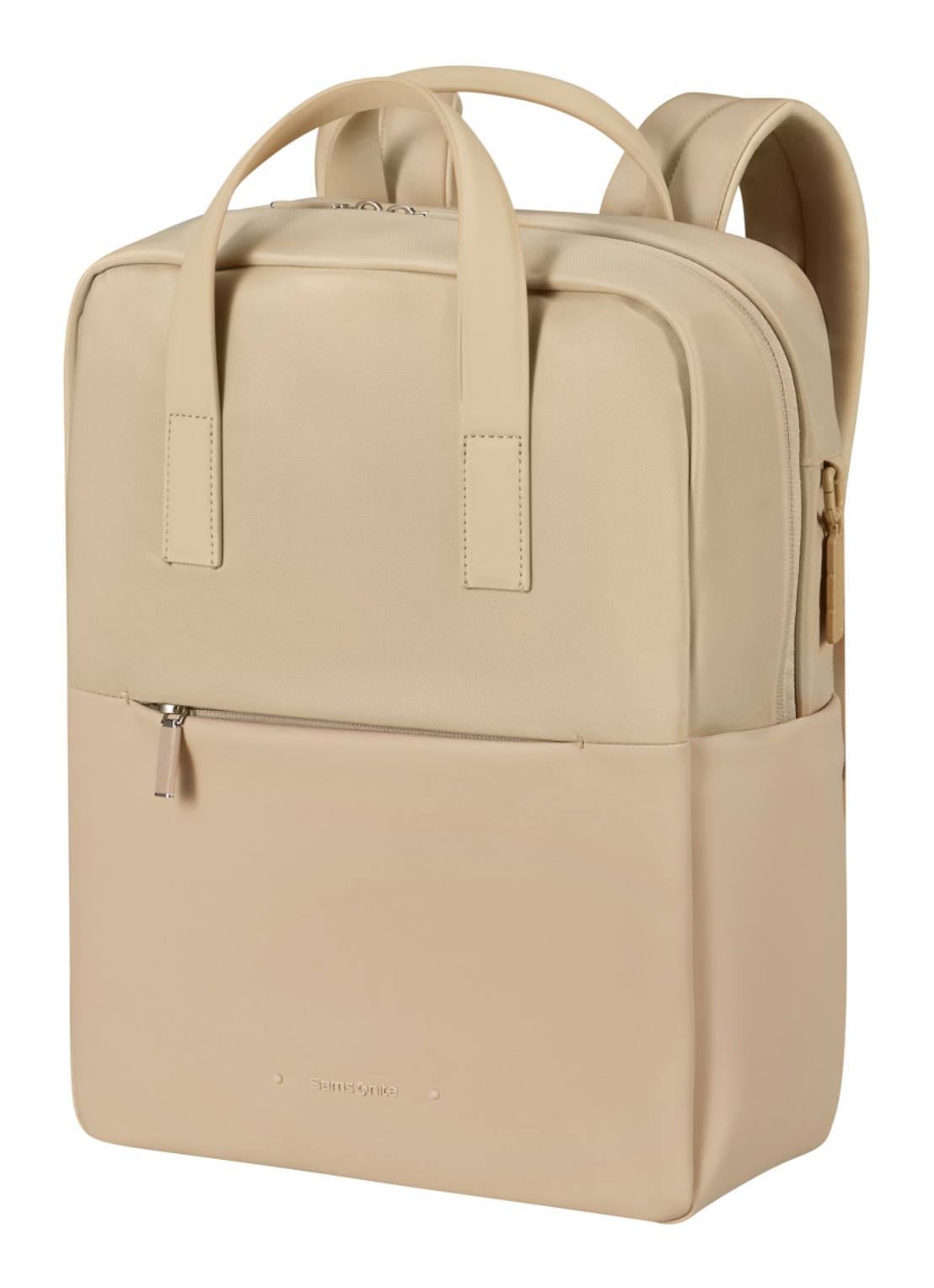 Samsonite 4Pack rugzak met 14 inch laptopvak - voorkant 3 beige