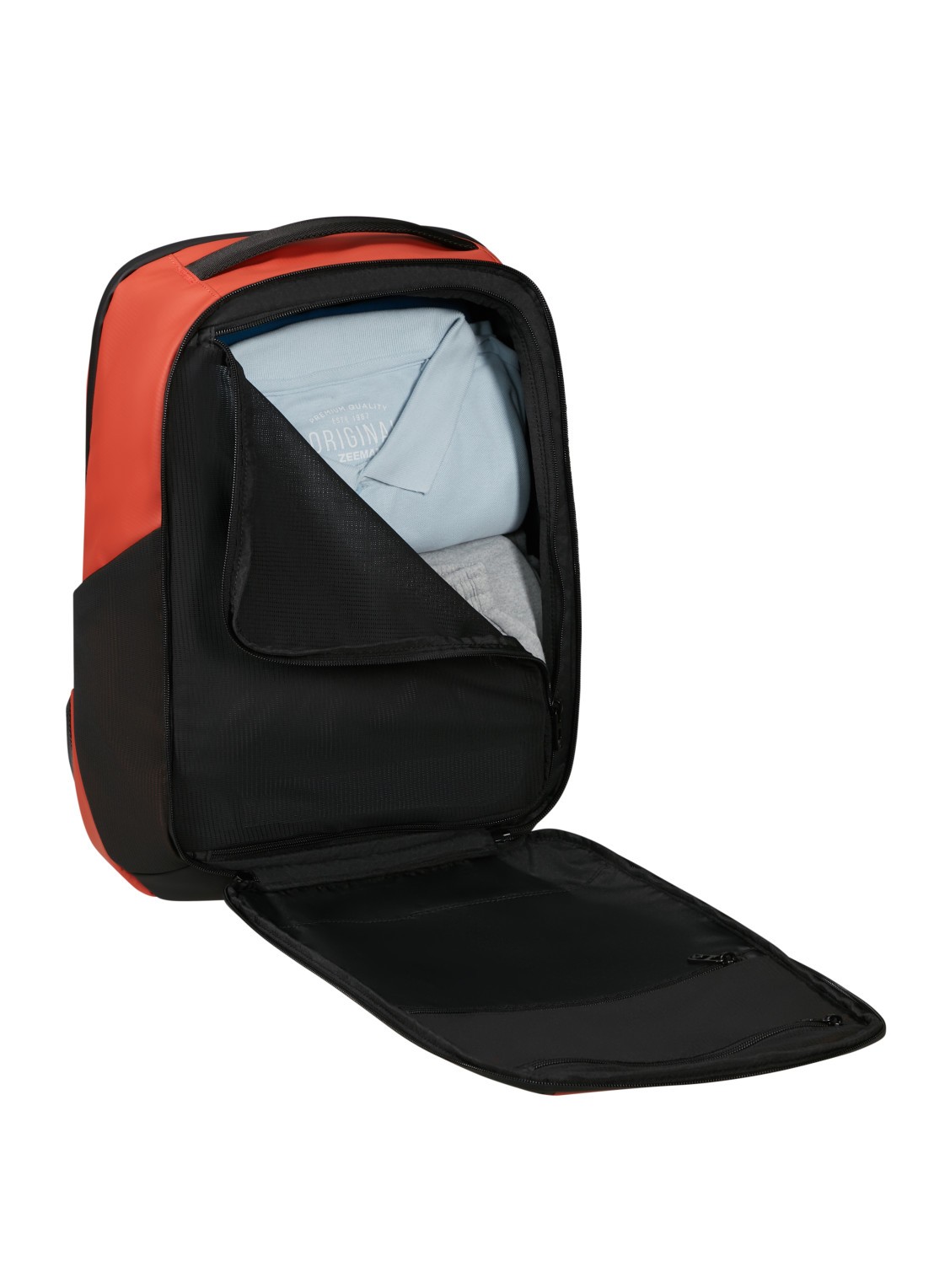 Samsonite Active Road rugzak - achterkant 3 oranjerood