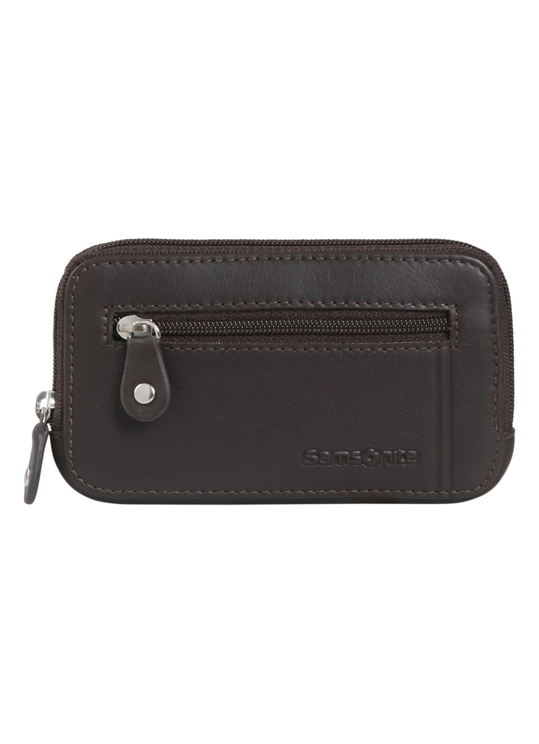 Samsonite Attack 3.0 SLG sleuteletui van leer - voorkant 2 bruin