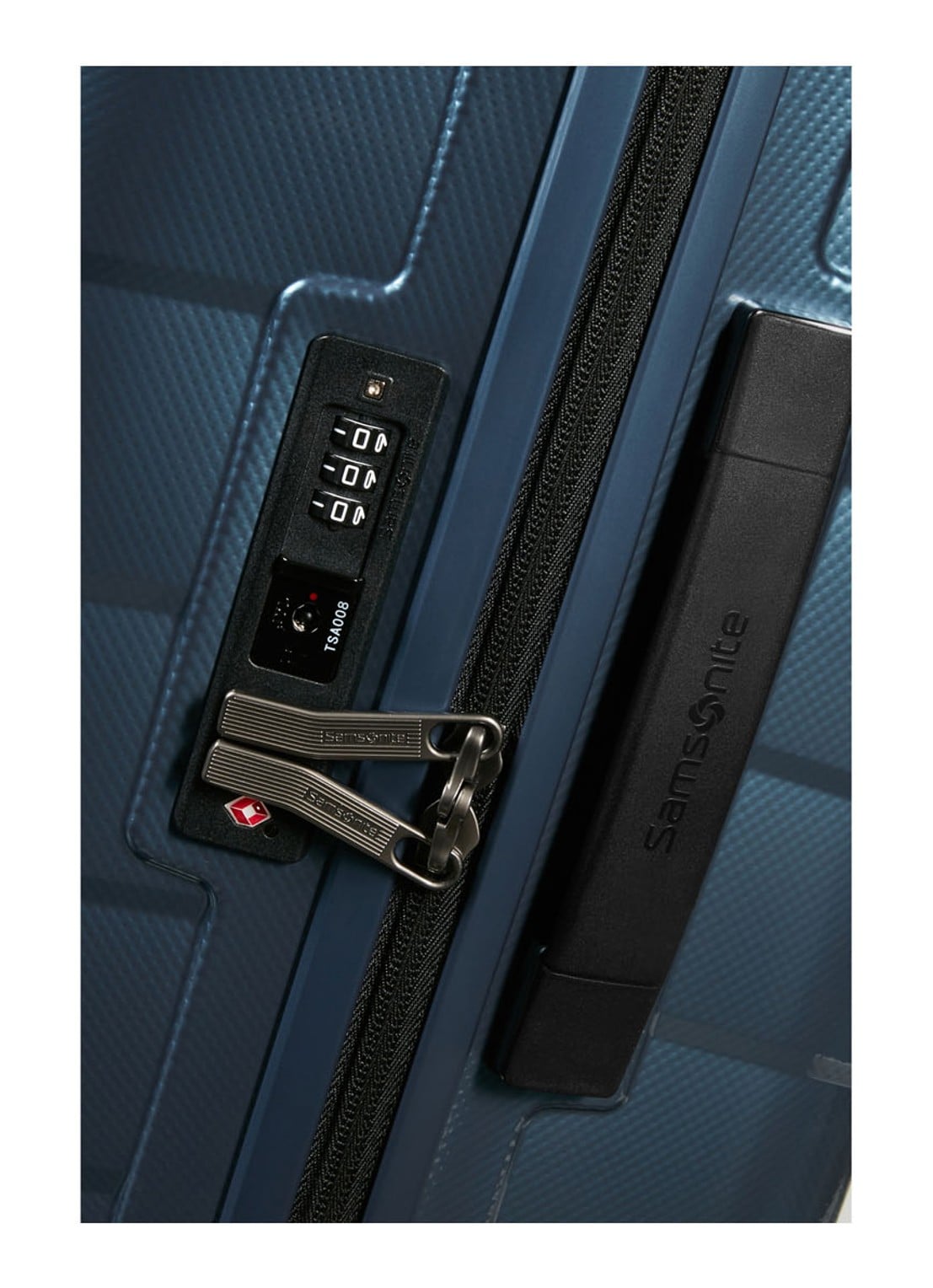 Samsonite Attrix spinner 69 cm - detail 4 staalblauw
