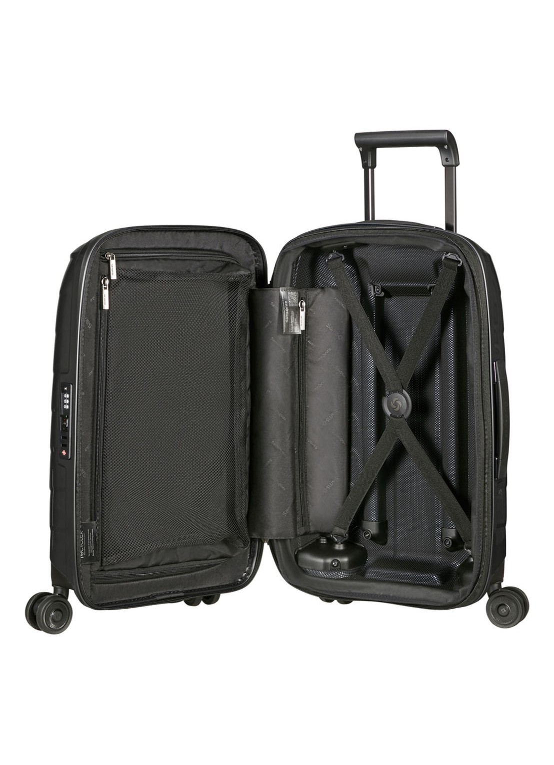 Samsonite Attrix vergrootbare spinner 55 cm - achterkant 5 antraciet