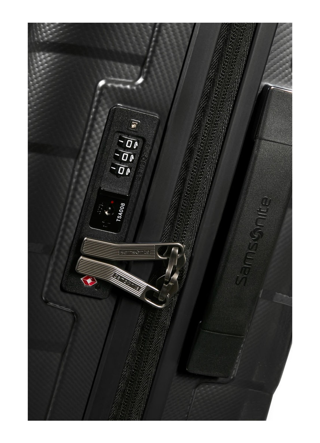 Samsonite Attrix vergrootbare spinner 55 cm - detail 2 antraciet