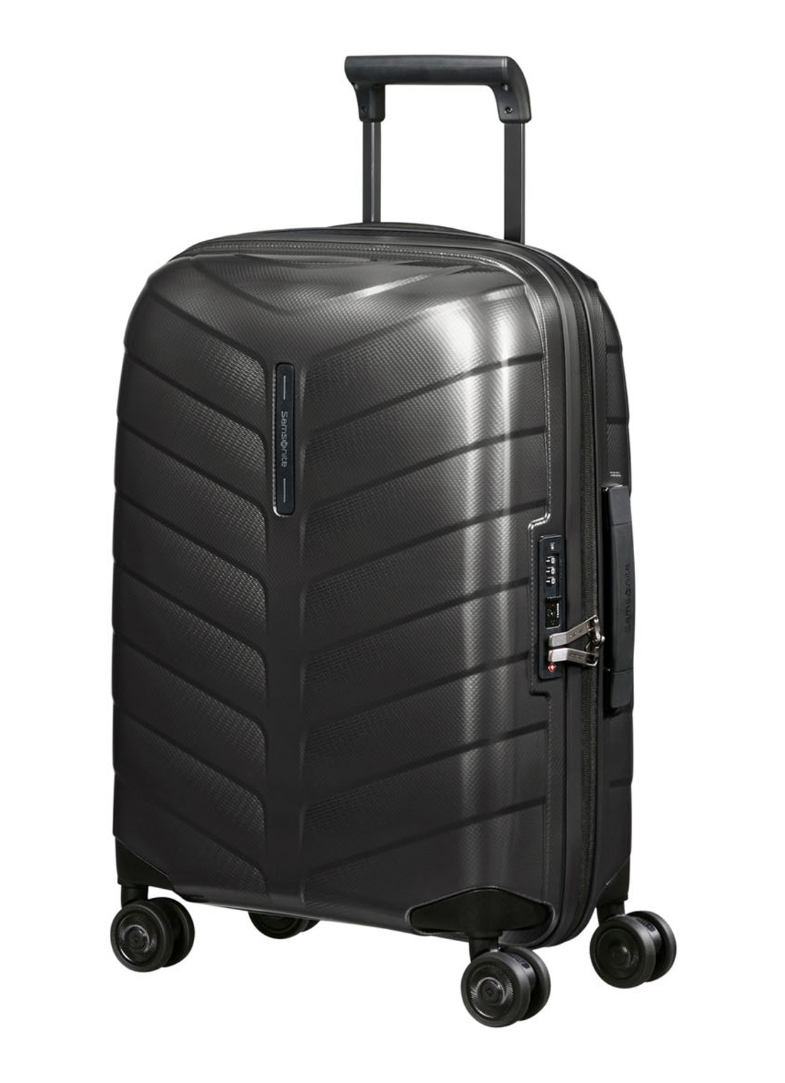 Samsonite Attrix vergrootbare spinner 55 cm - voorkant 4 antraciet
