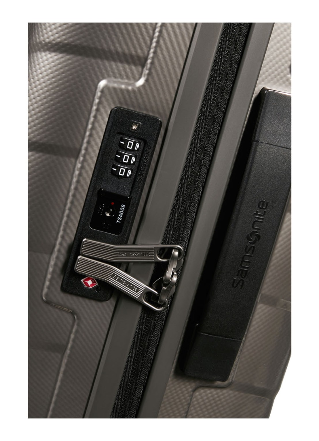 Samsonite Attrix vergrootbare spinner 55 cm - detail 3 antraciet