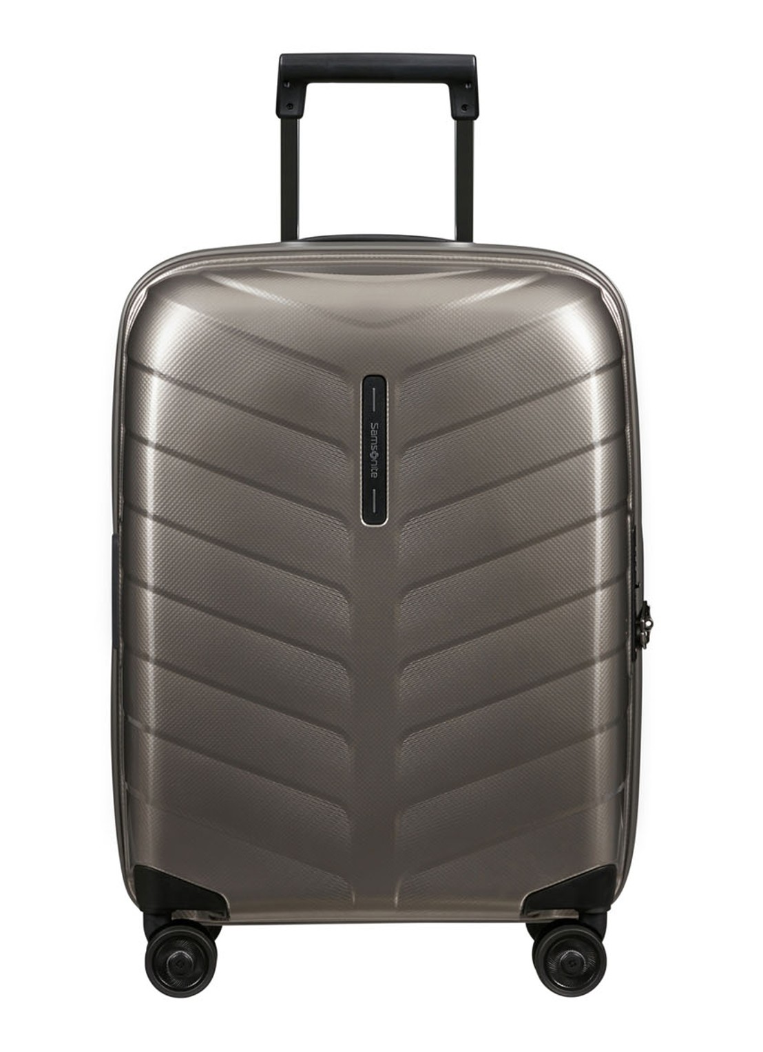 Samsonite Attrix vergrootbare spinner 55 cm - voorkant 4 antraciet