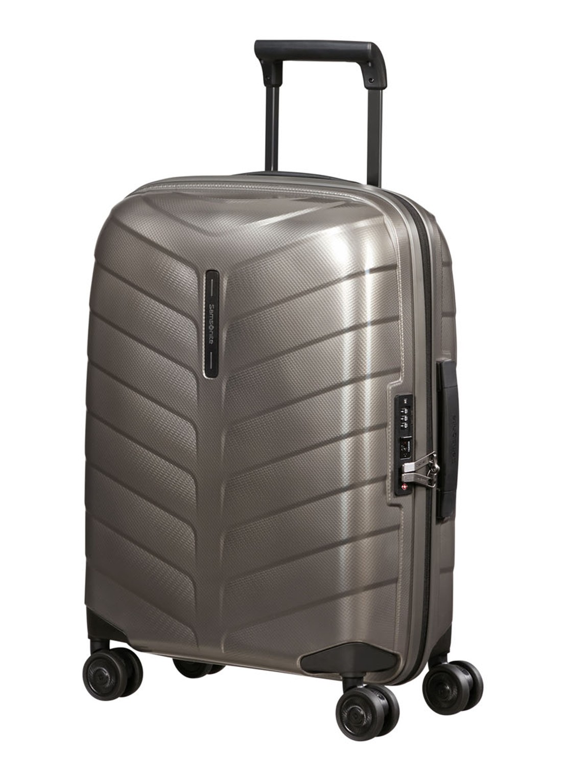 Samsonite Attrix vergrootbare spinner 55 cm - voorkant 5 antraciet