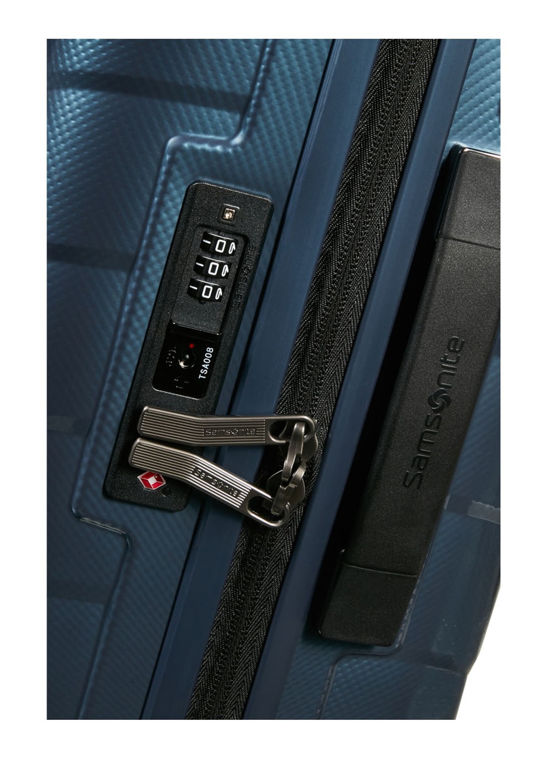 Samsonite Attrix vergrootbare spinner 55 cm - detail 5 staalblauw