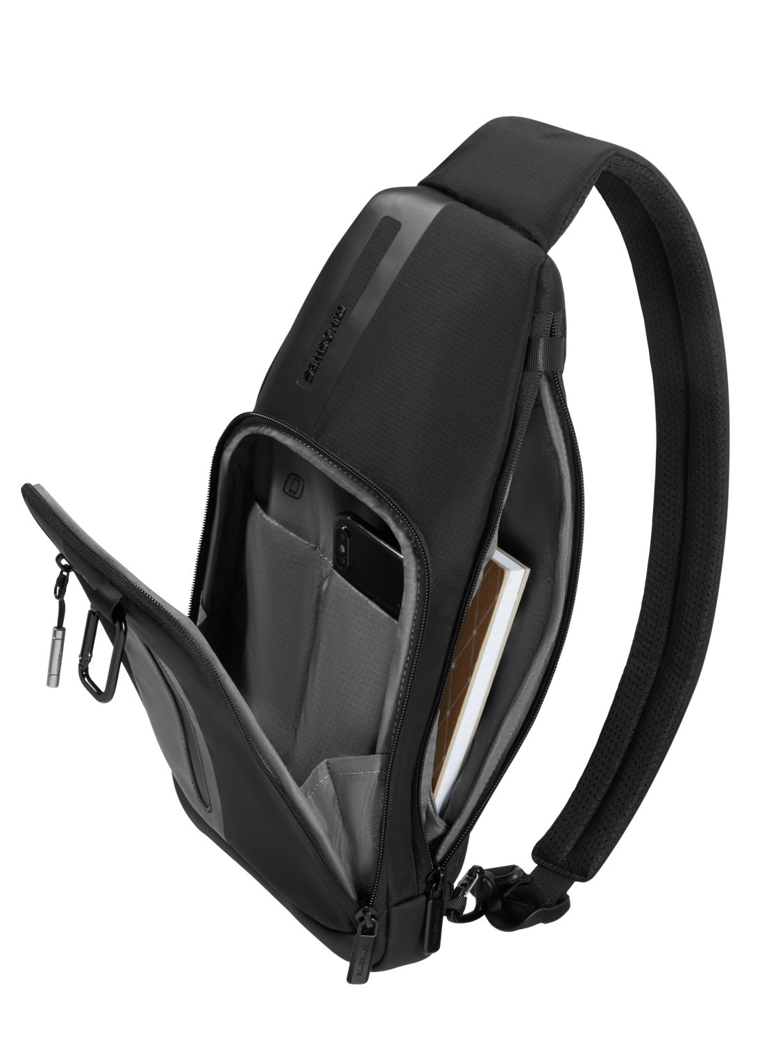 Samsonite Biz2Go M crossbodytas - achterkant 3 zwart