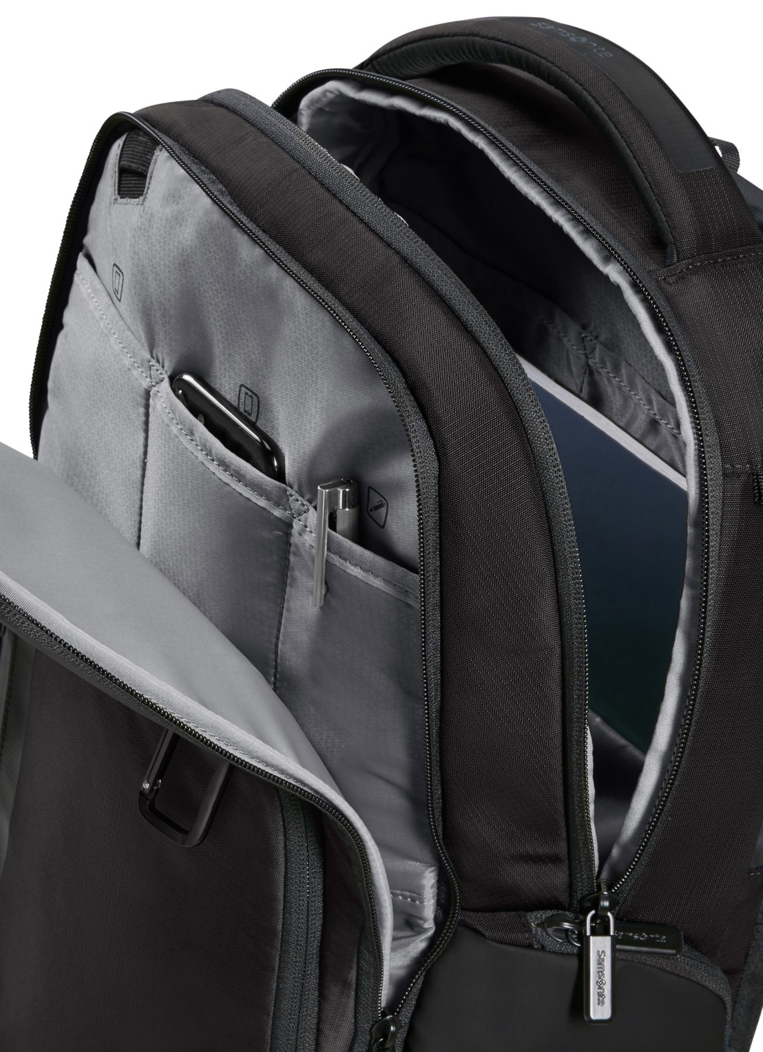 Samsonite Biz2Go rugzak met 14 inch laptopvak - detail zwart