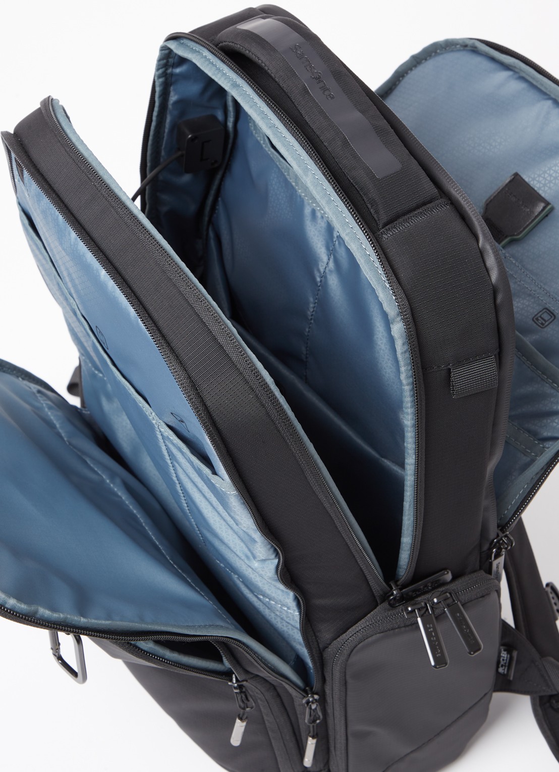 Samsonite Biz2go rugzak met 15,6 inch latopvak - detail zwart