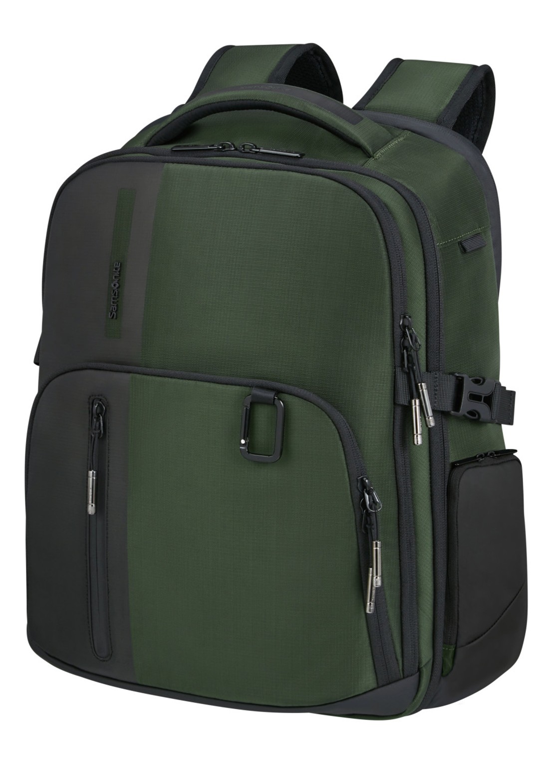 Samsonite Biz2go rugzak met 15 inch laptopvak - detail groen