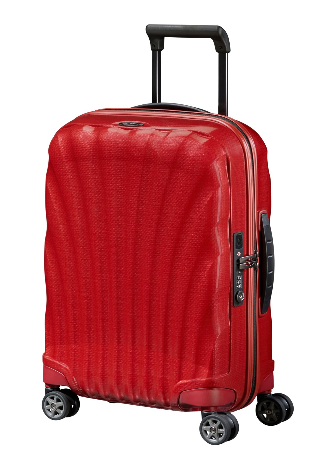 Samsonite C-Lite spinner 55 cm - detail steenrood