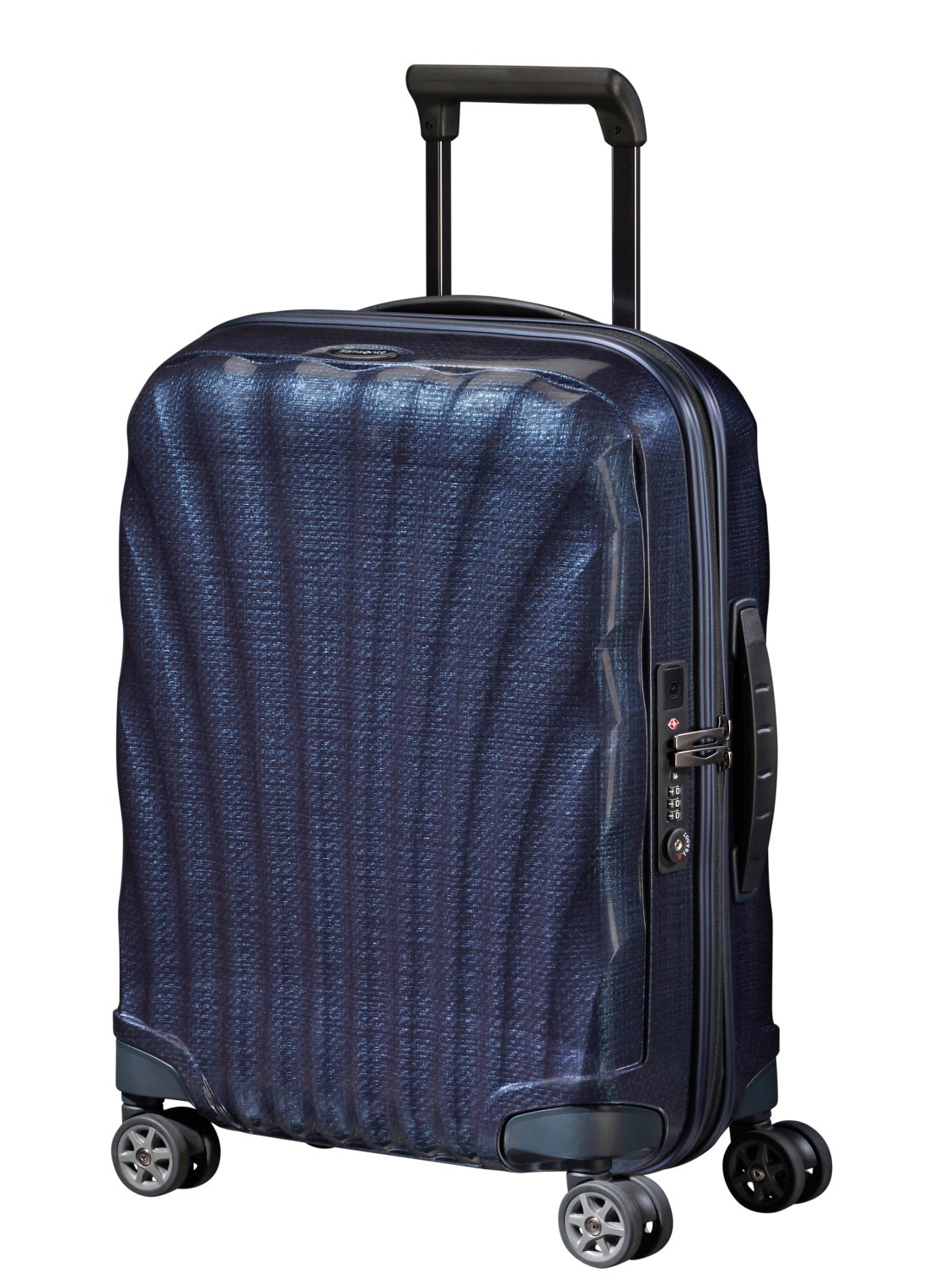 Samsonite C-Lite spinner 55 cm - detail middenblauw