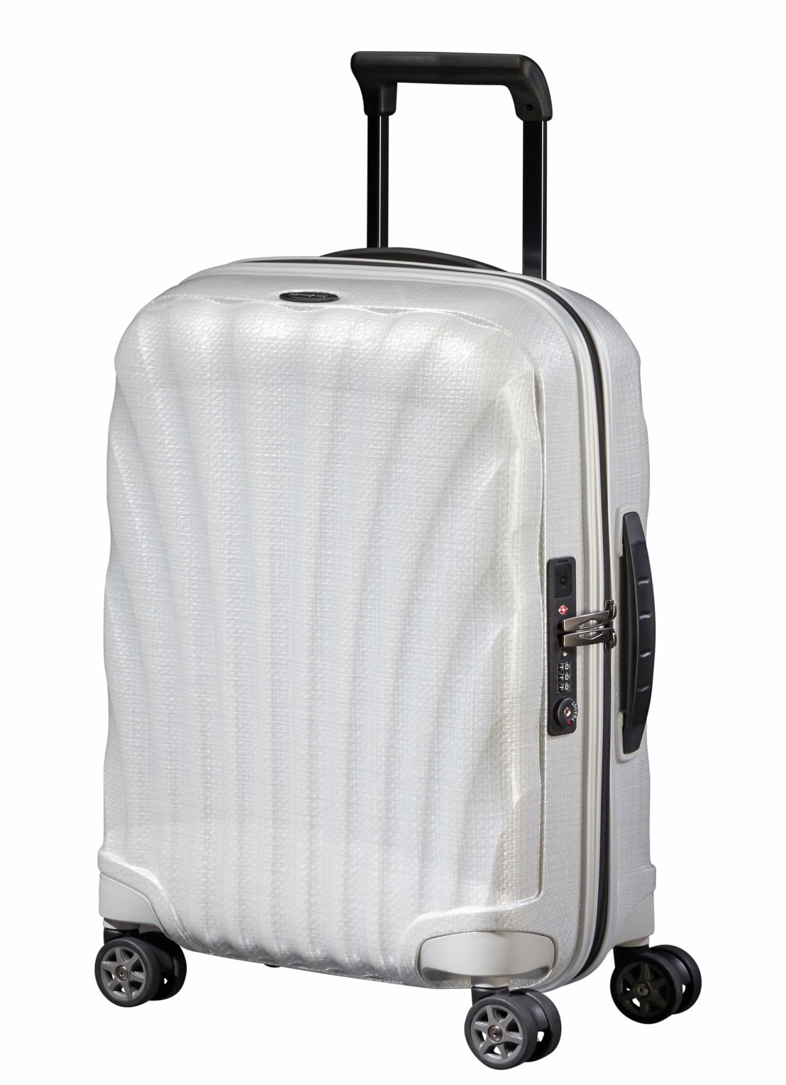 Samsonite C-Lite spinner 55 cm - detail gebroken wit