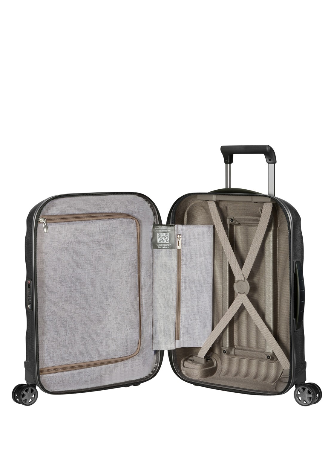 Samsonite C-Lite spinner 55 cm - achterkant 4 zwart