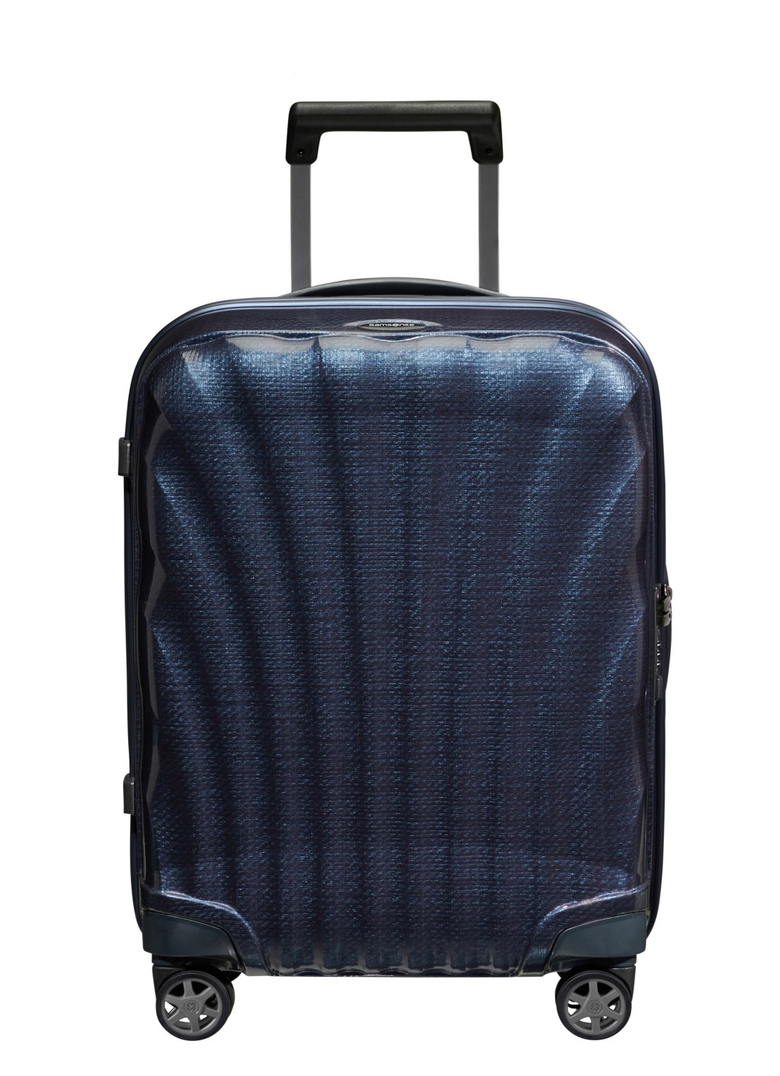 Samsonite C-Lite spinner 55 cm - voorkant 2 donkerblauw