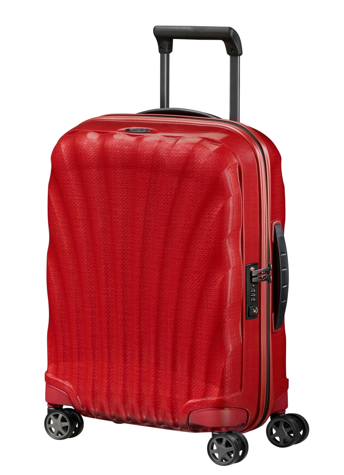 Samsonite C-Lite spinner 55 cm - voorkant 4 rood
