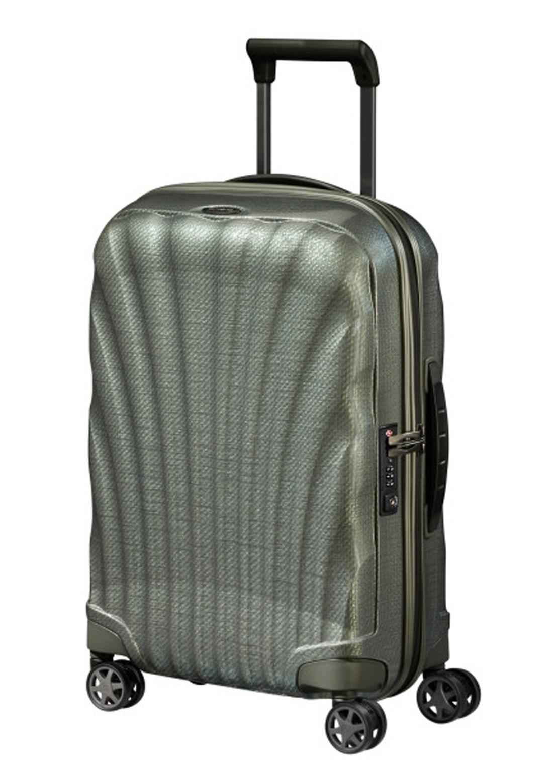Samsonite C-Lite spinner 55 cm - voorkant legergroen