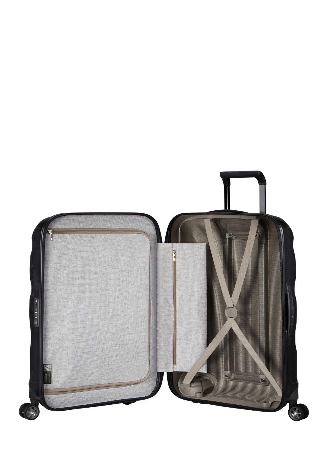 Samsonite C-Lite spinner 69 cm  - voorkant 2 zwart