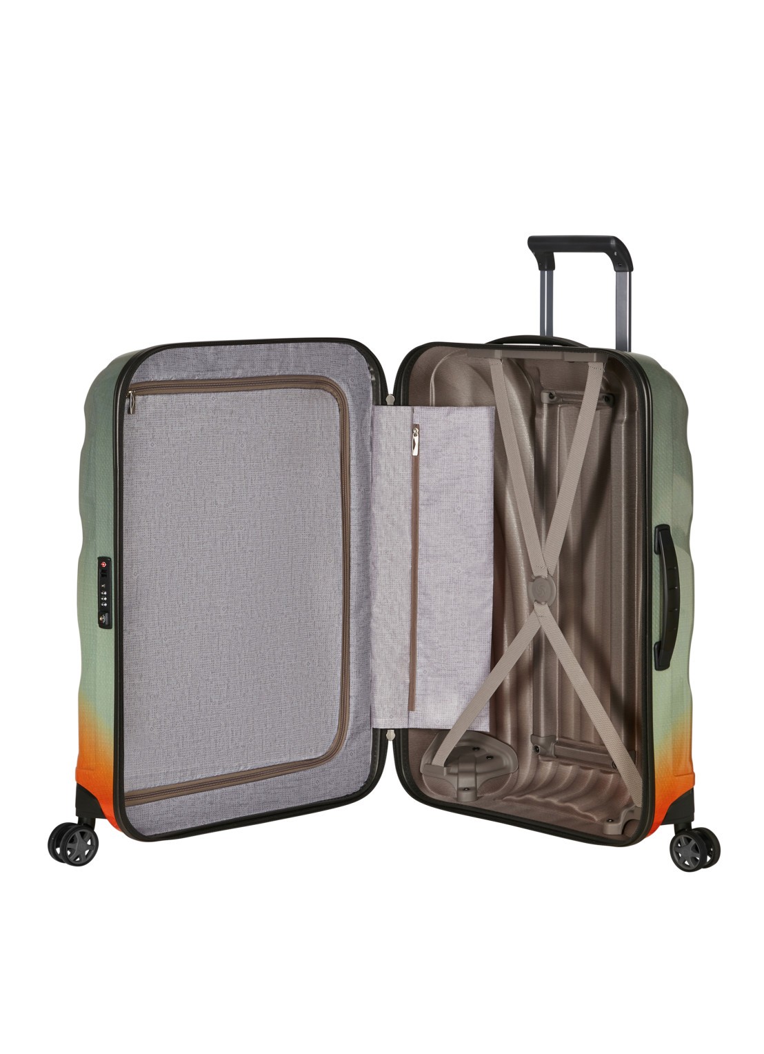 Samsonite C-Lite spinner 69 cm - achterkant 5 oranje