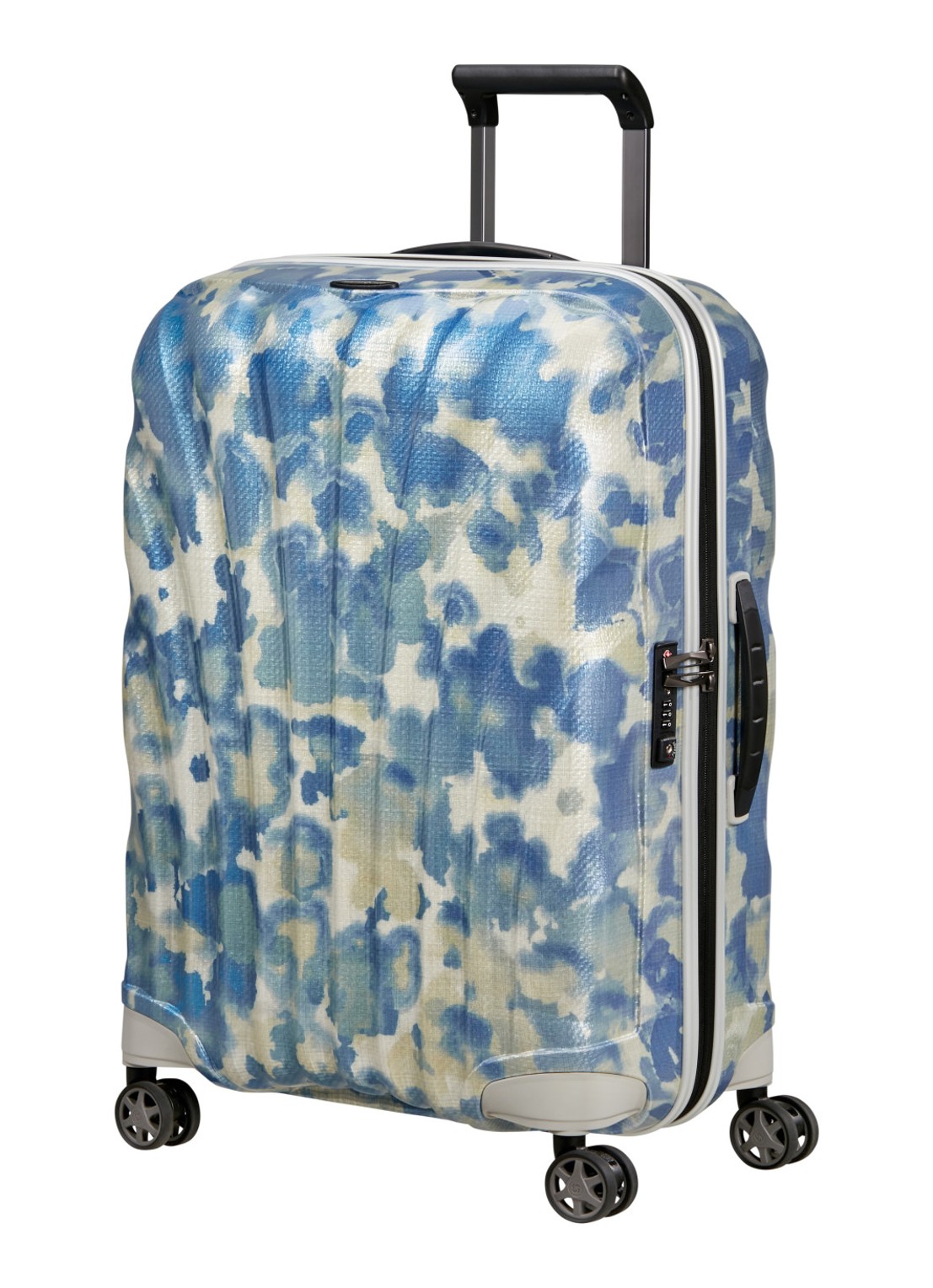 Samsonite C-Lite spinner 69 cm - voorkant 3 lichtblauw