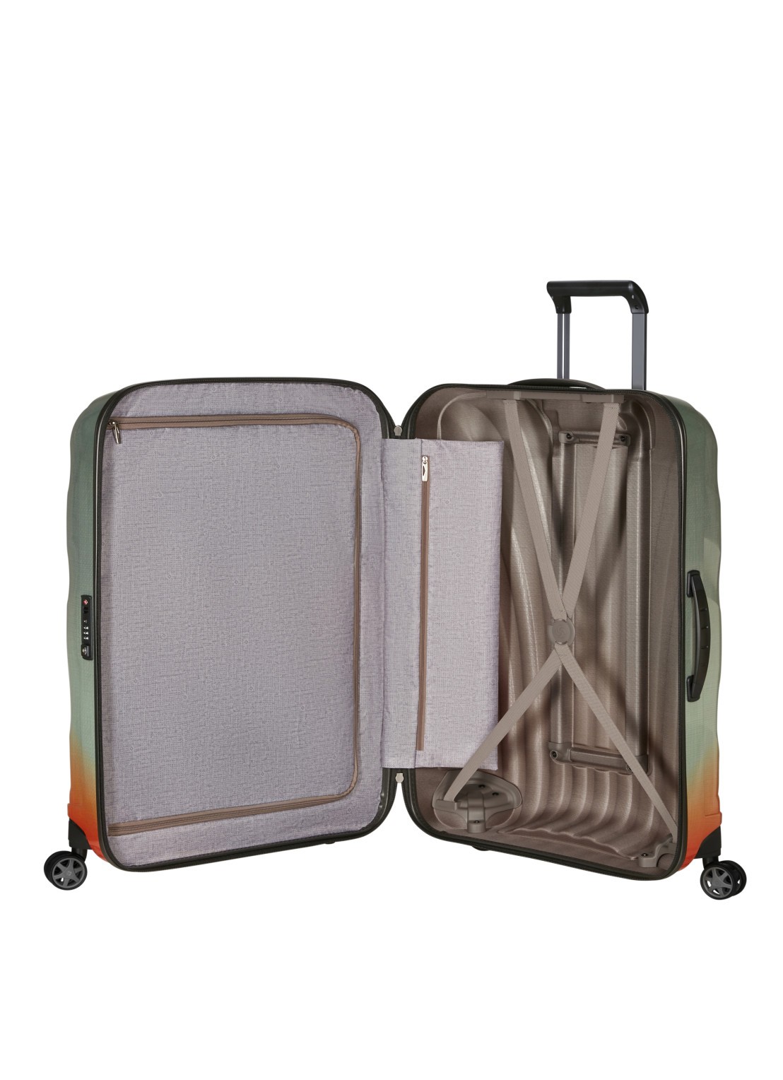Samsonite C-Lite spinner 75 cm - achterkant 2 oranje