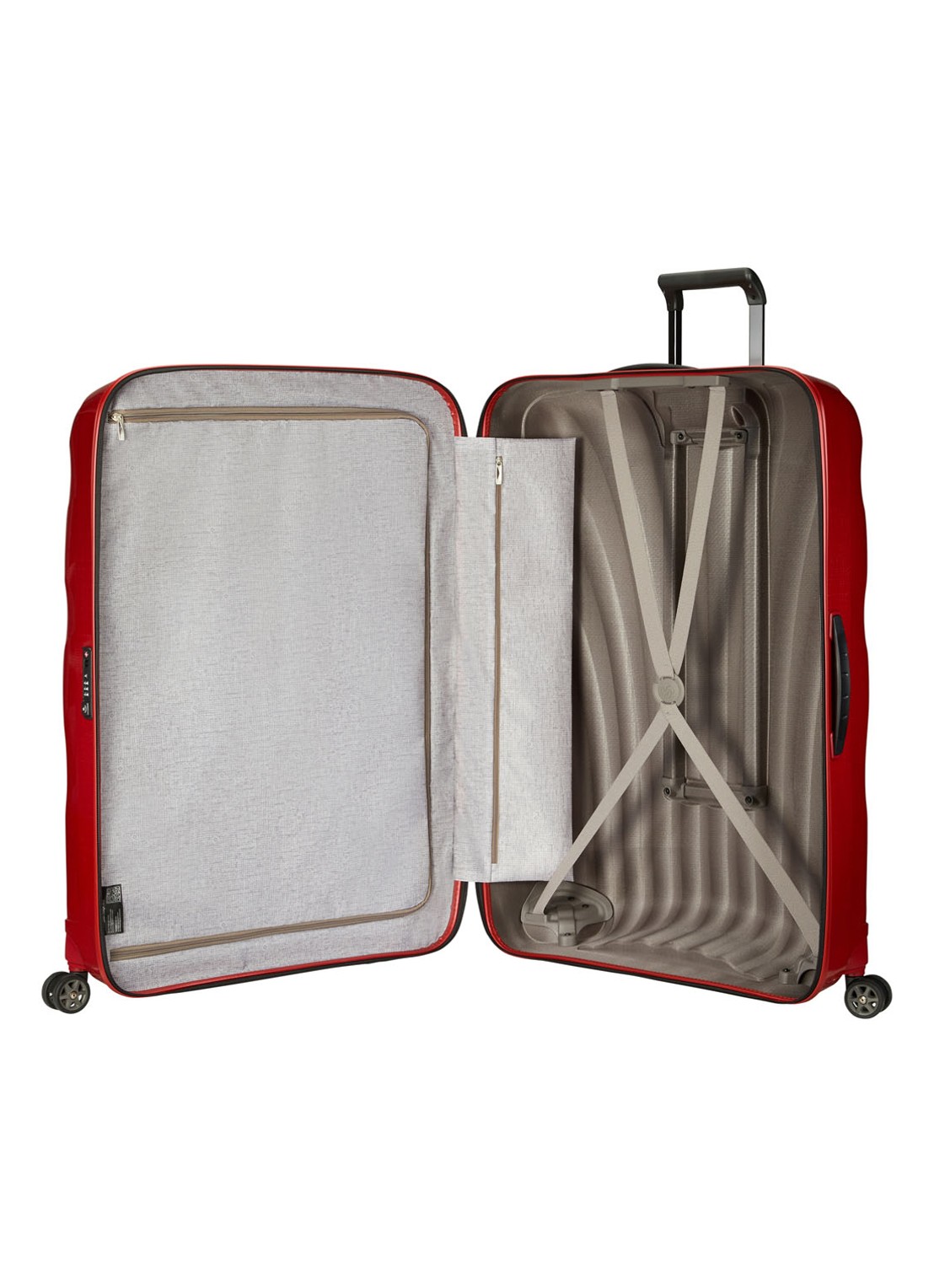 Samsonite C-Lite spinner 86 cm - voorkant 5 steenrood