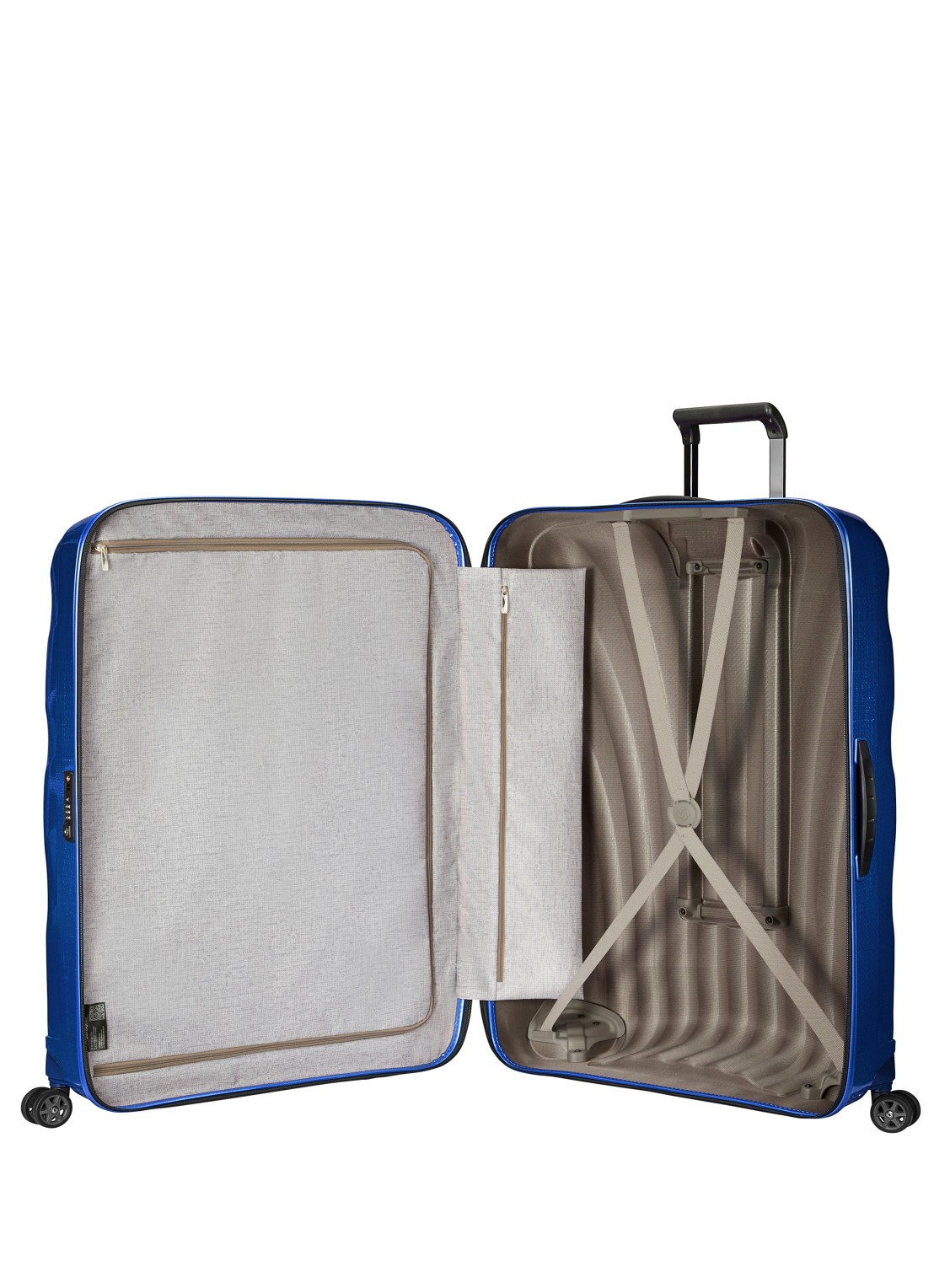 Samsonite C-Lite spinner 86 cm - achterkant kobaltblauw