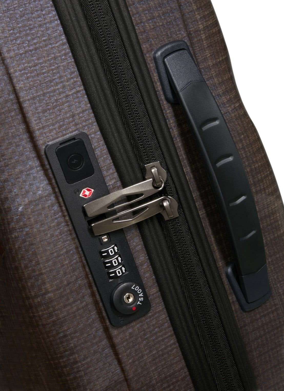 Samsonite C-Lite vergrootbare spinner 55 cm - detail 3 aubergine