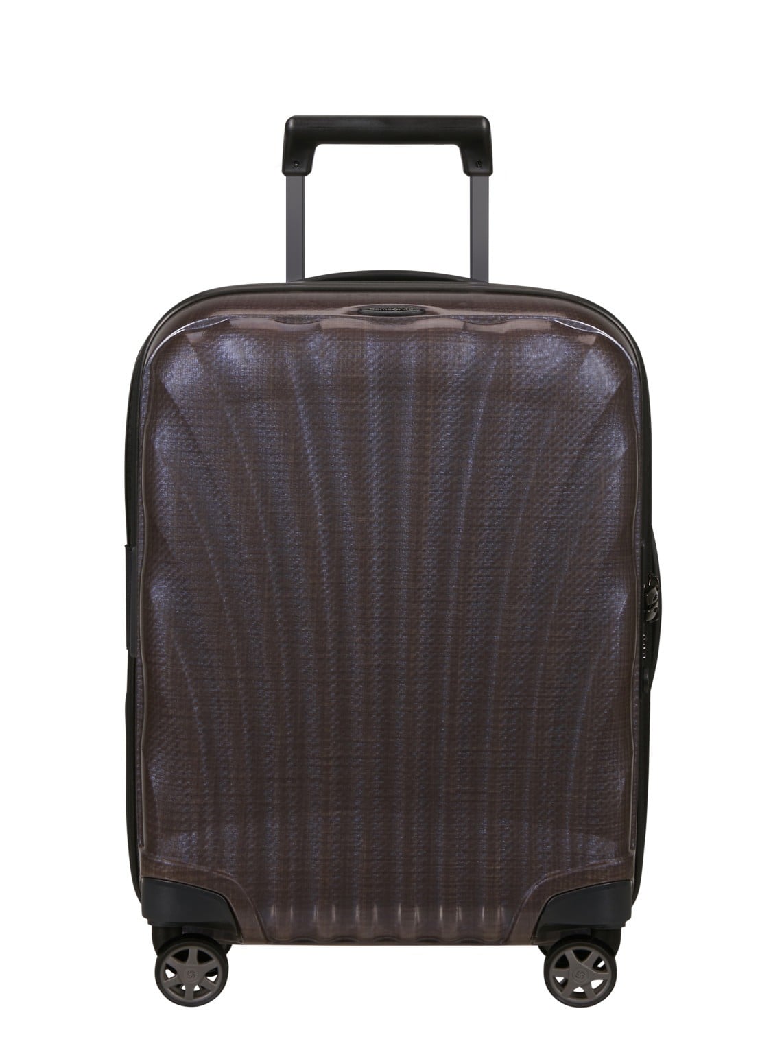 Samsonite C-Lite vergrootbare spinner 55 cm - voorkant 4 aubergine