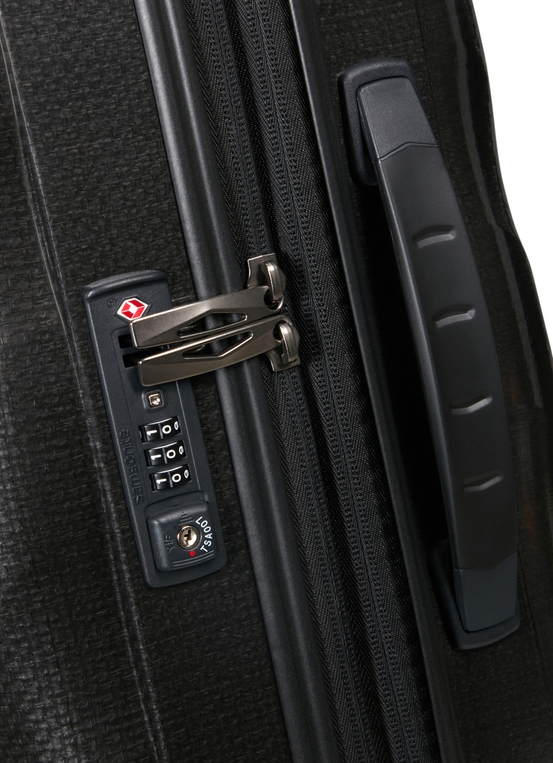 Samsonite C-Lite vergrootbare spinner 55 cm - detail 5 zwart