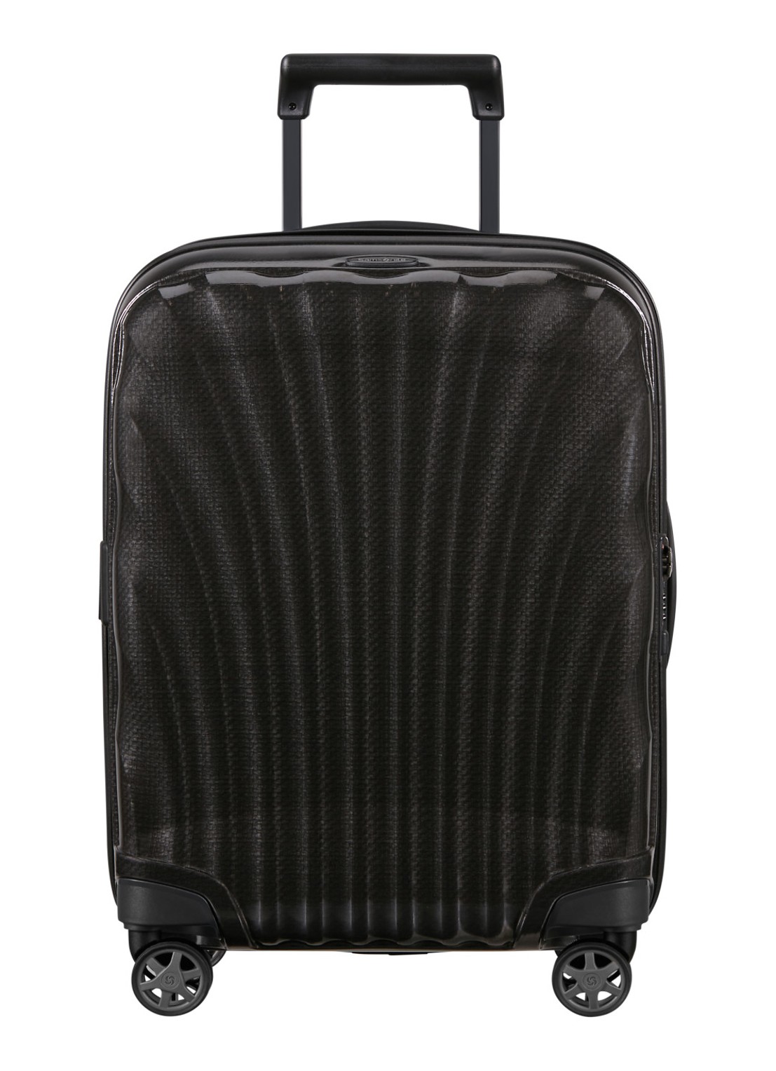 Samsonite C-Lite vergrootbare spinner 55 cm - voorkant zwart