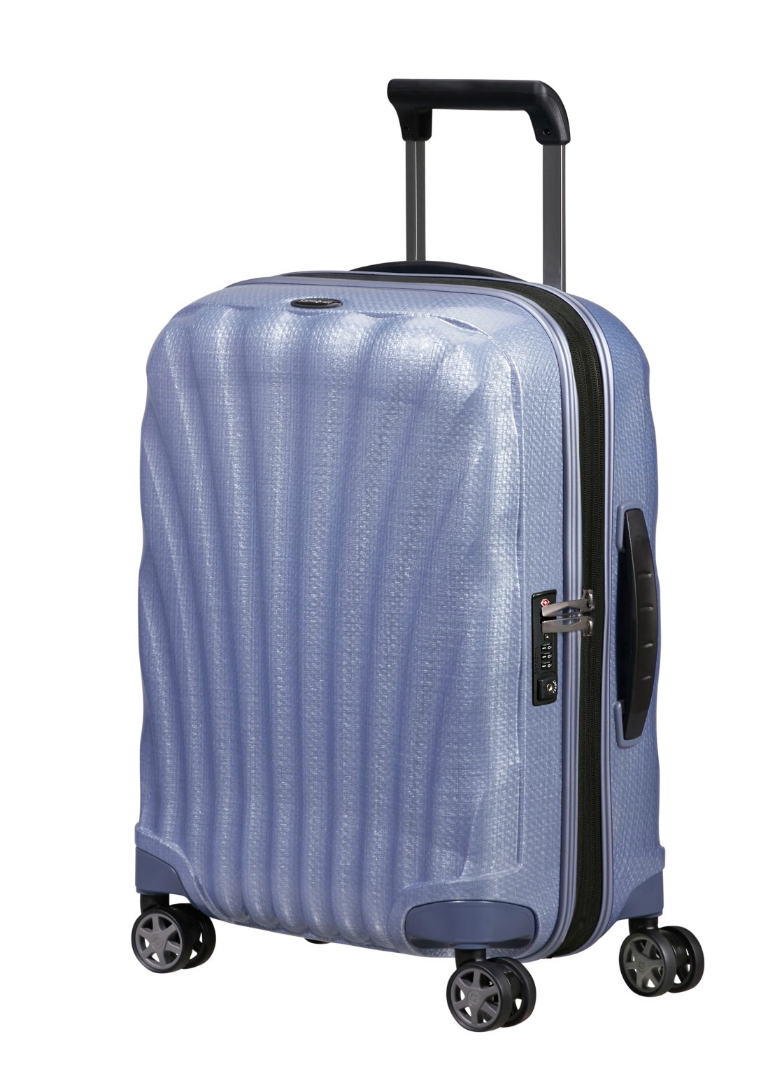 Samsonite C-Lite vergrootbare spinner 55 cm - voorkant 2 lavendel