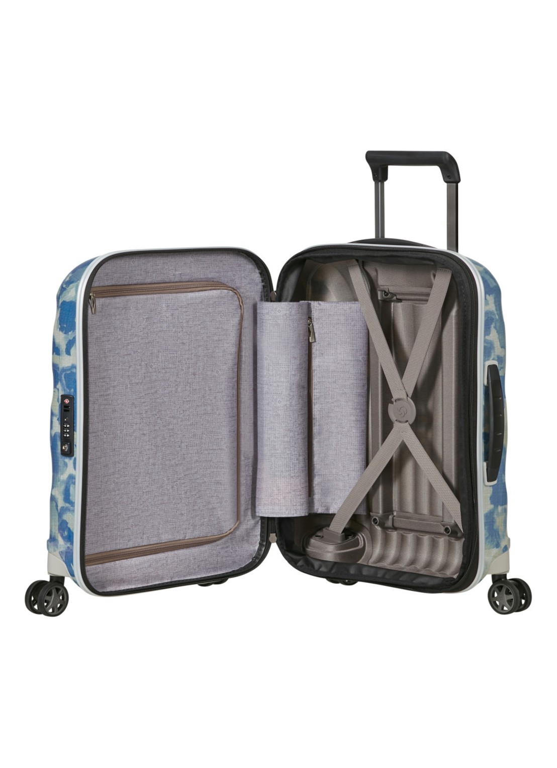 Samsonite C-Lite vergrootbare spinner 55 cm - detail 4 blauw