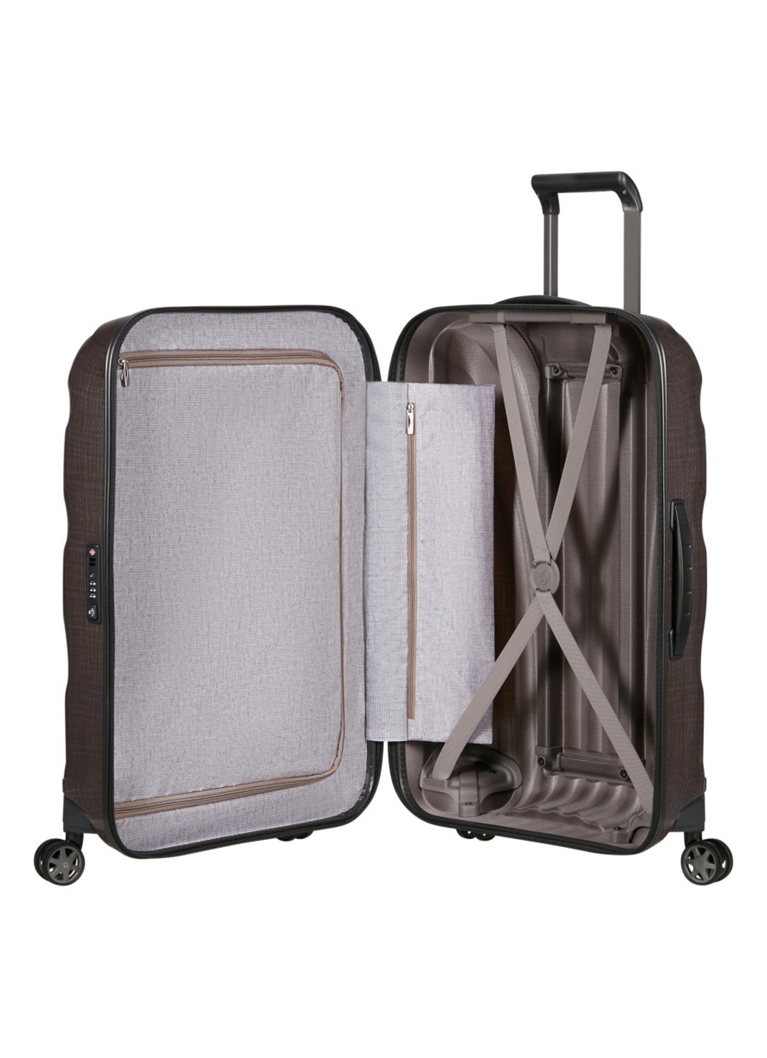 Samsonite C-Lite vergrootbare spinner 69 cm - detail aubergine