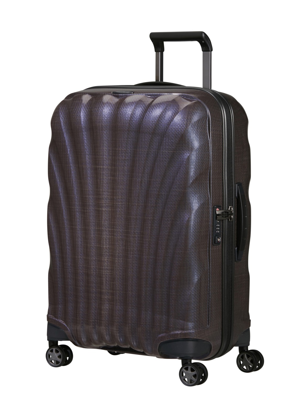 Samsonite C-Lite vergrootbare spinner 69 cm - voorkant 5 aubergine