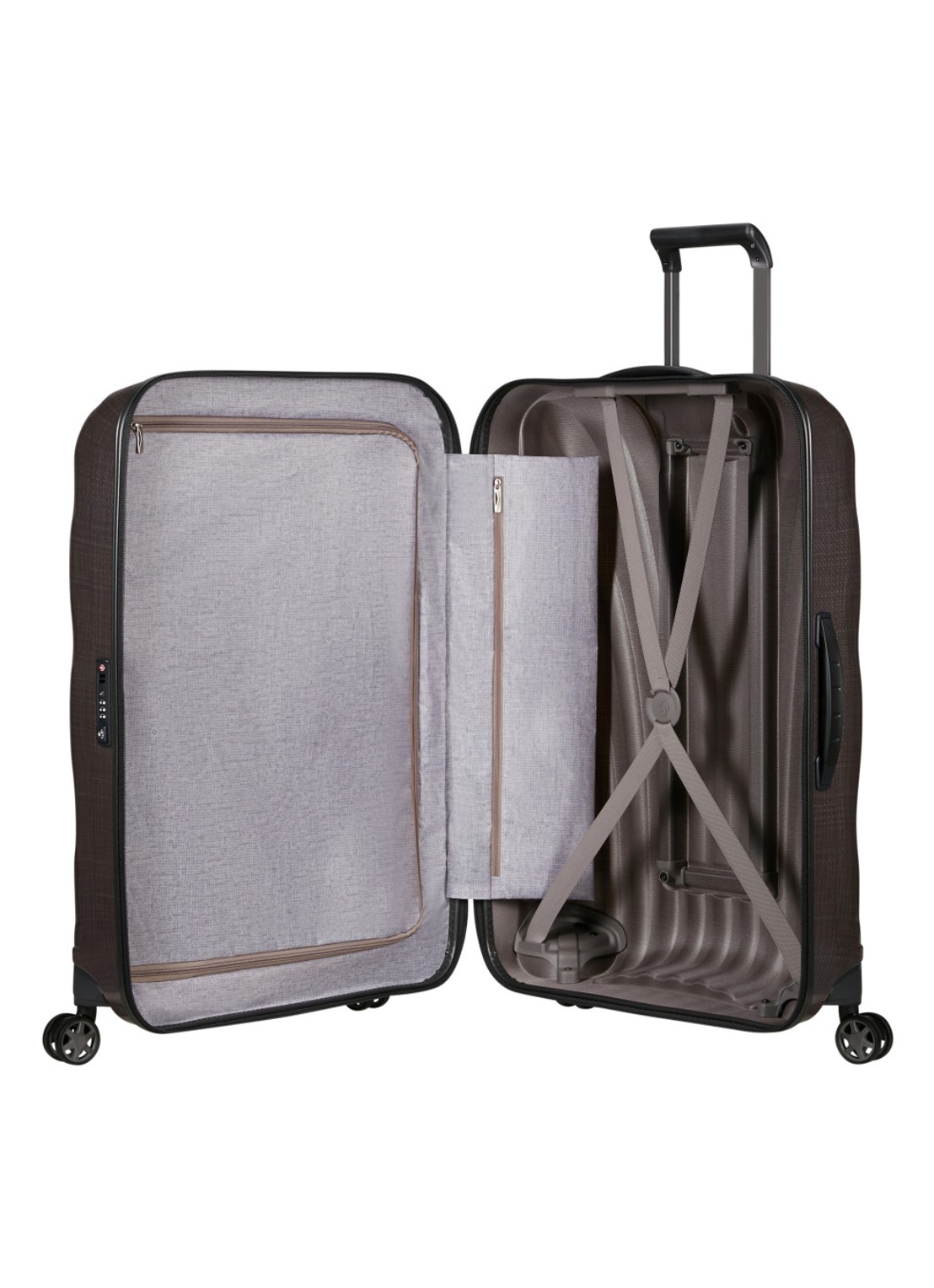 Samsonite C-Lite vergrootbare spinner 75 cm - detail 3 aubergine