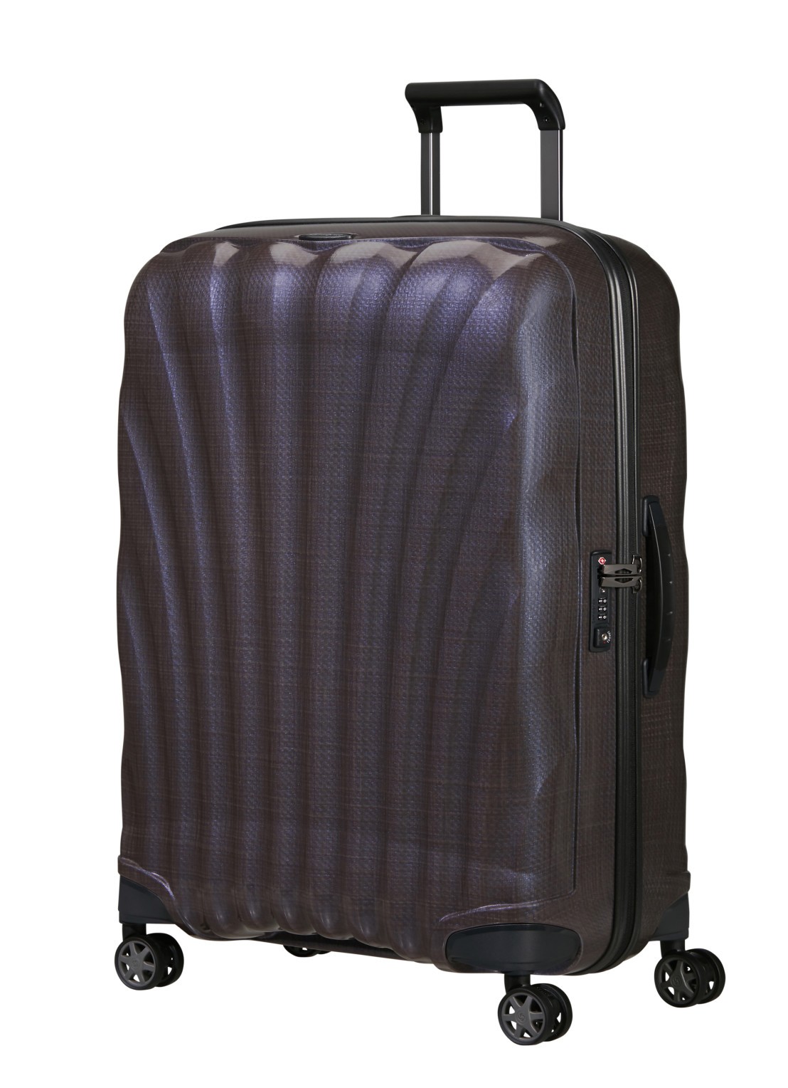 Samsonite C-Lite vergrootbare spinner 75 cm - voorkant 2 aubergine
