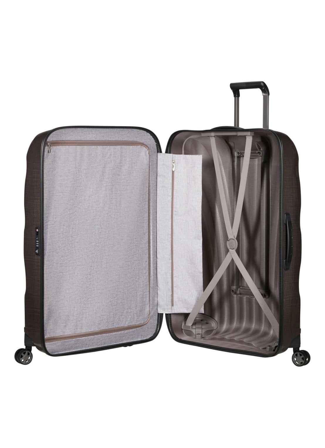 Samsonite C-Lite vergrootbare spinner 81 cm - detail aubergine