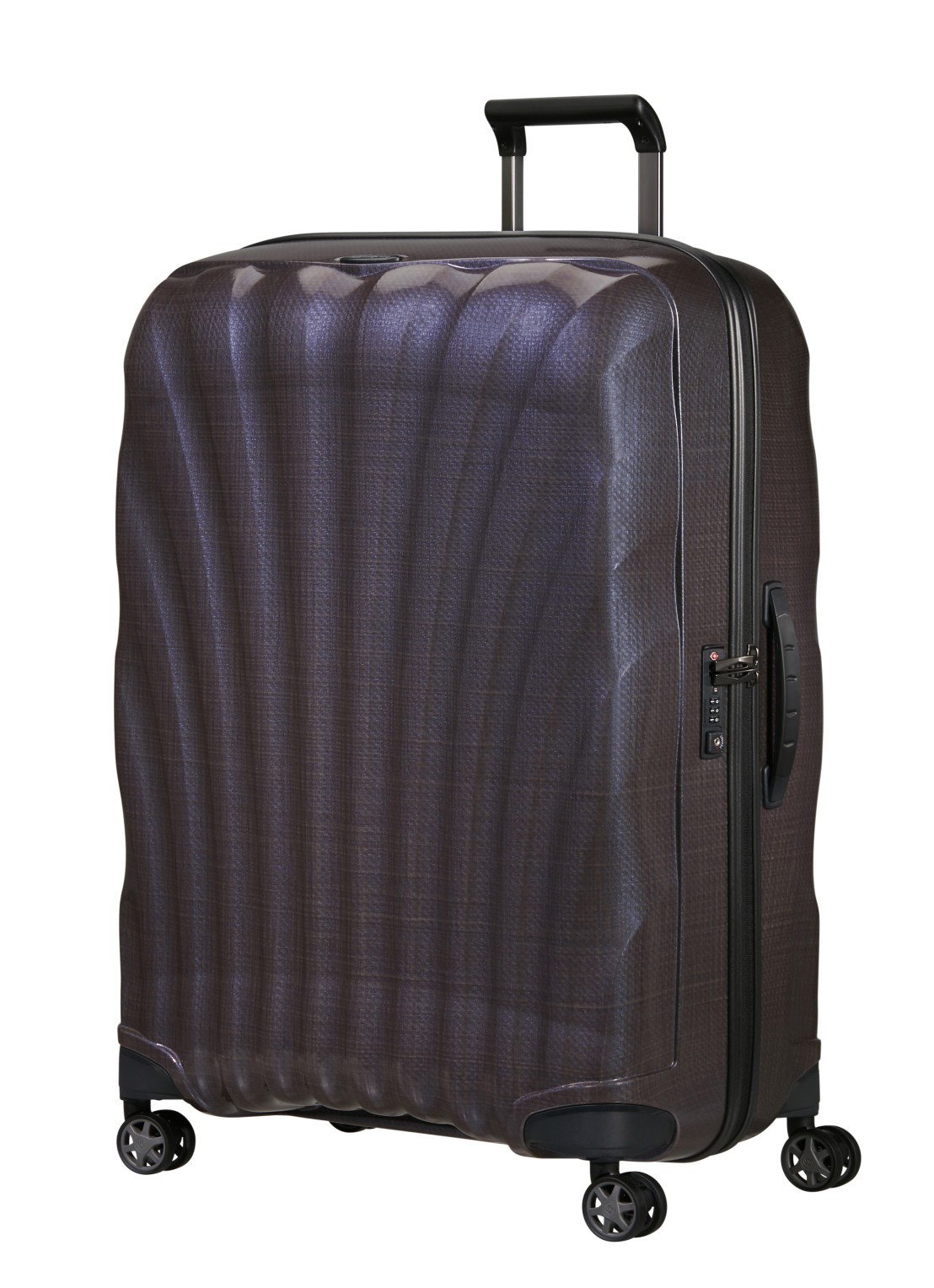 Samsonite C-Lite vergrootbare spinner 81 cm - voorkant 5 aubergine