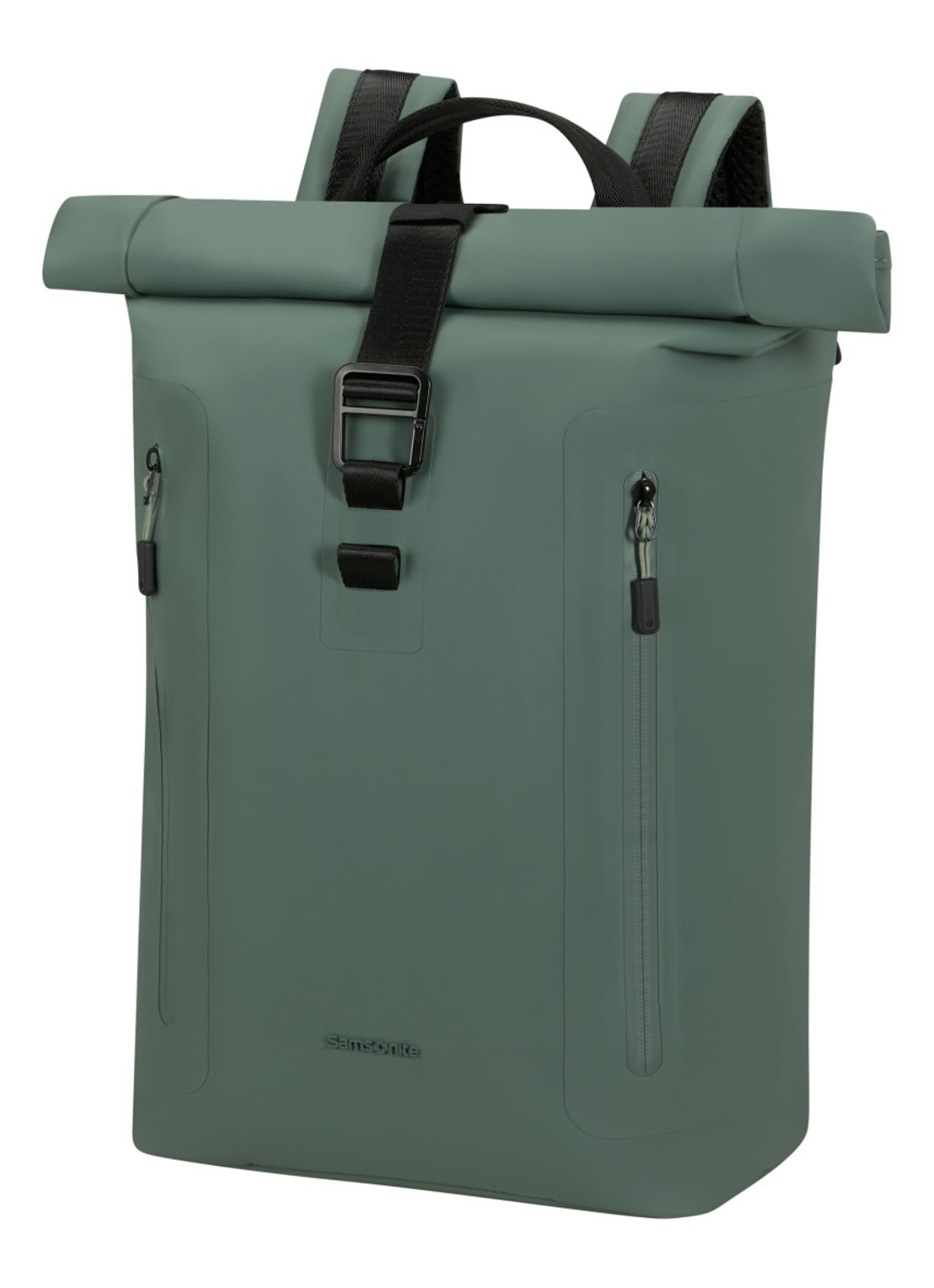 Samsonite Caotify rugzak met 15,6 inch laptopvak - voorkant 2 olijfgroen