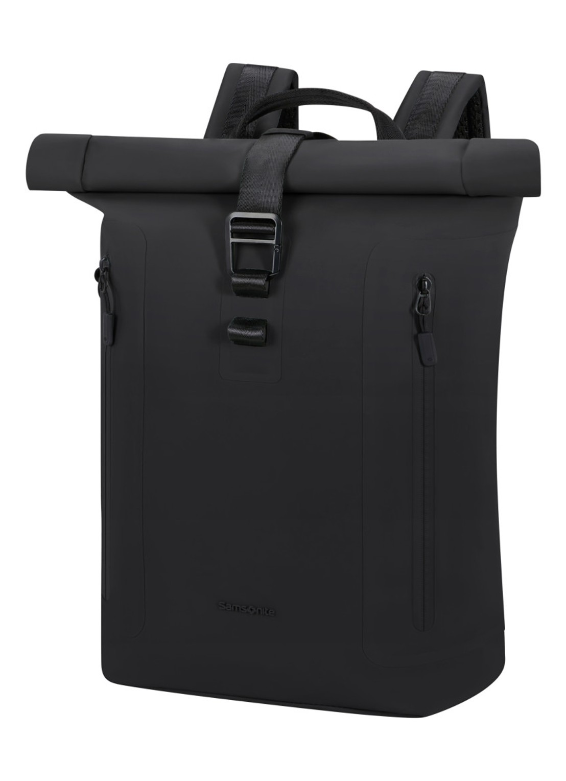 Samsonite Coatify rolltop rugzak met 14,1 inch laptopvak - voorkant 2 zwart