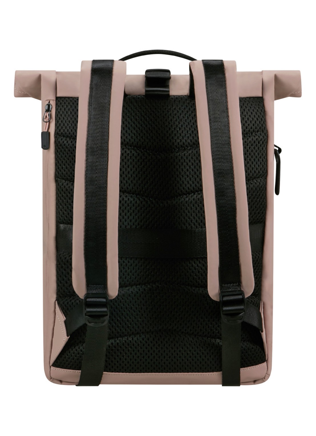 Samsonite Coatify rolltop rugzak met 14,1 inch laptopvak - achterkant oudroze